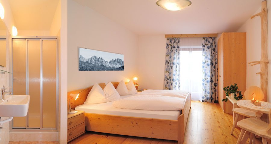 camera da letto - appartamenti per le vacanze nelle dolomiti